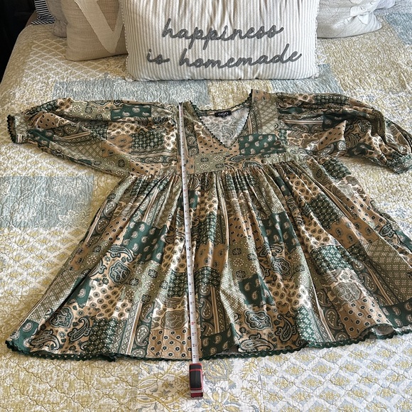 Gigio Bohemian Patchwork-Look Dress - Picture 12 of 14